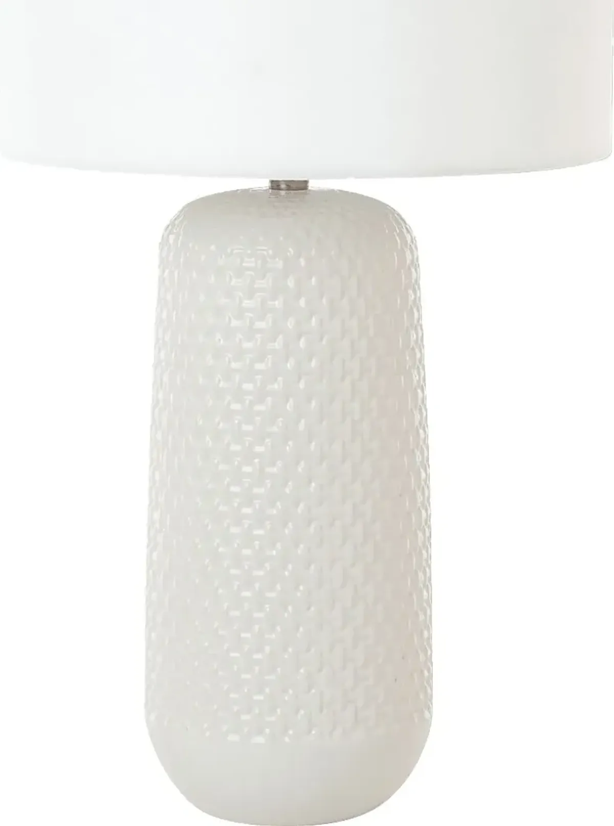 Areca Boulevard White Table Lamps, Set of 2