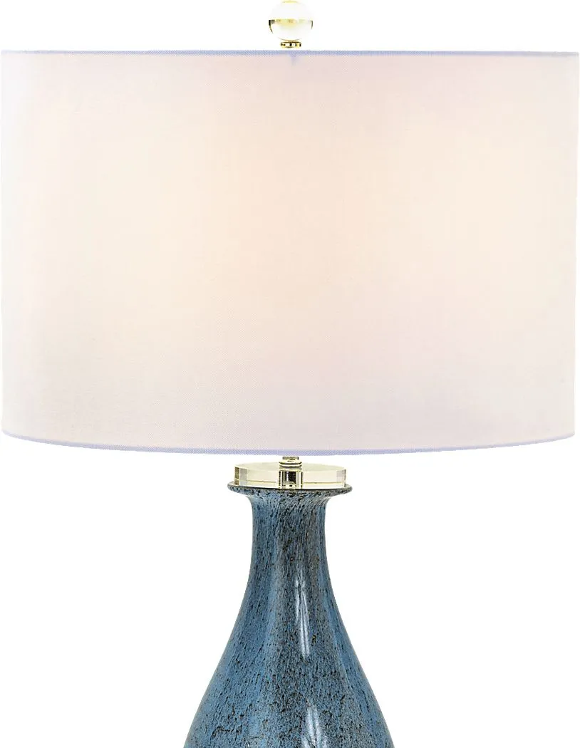 Terra Lake Blue Lamp,  Set of 2