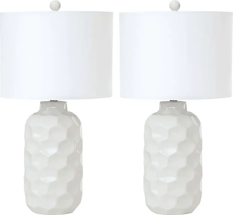 Wexford Cay White Lamp, Set of 2