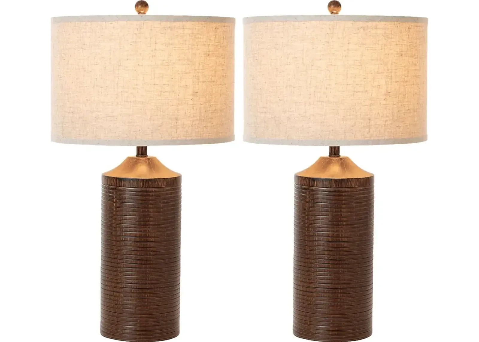 Cocoplum Oaks Brown Lamp, Set of 2