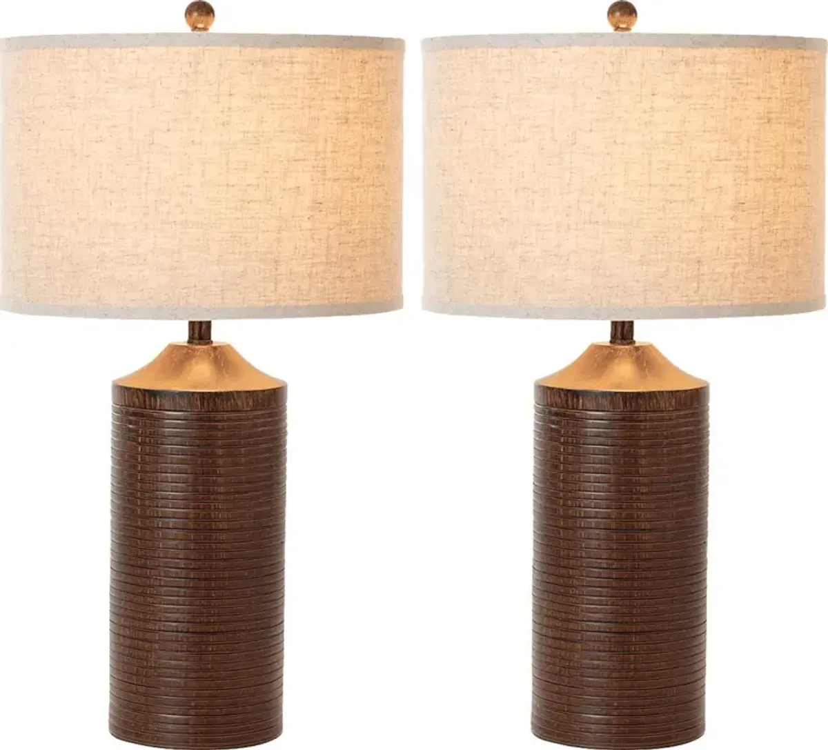 Cocoplum Oaks Brown Lamp, Set of 2