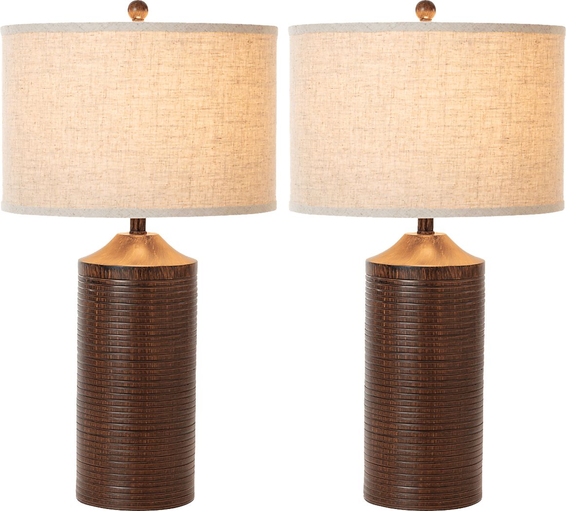 Cocoplum Oaks Brown Lamp, Set of 2