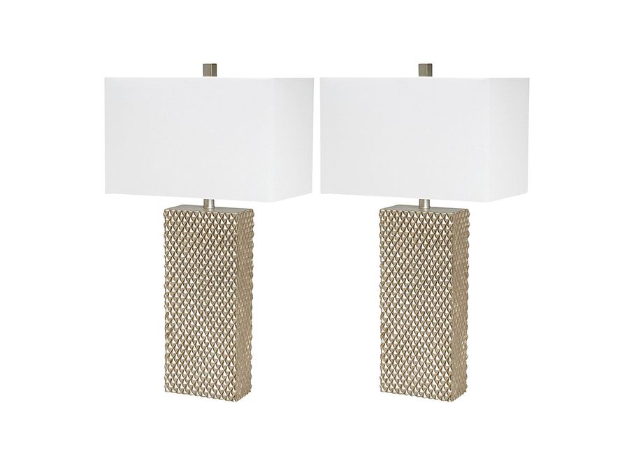 Jennifique Cave Gold Lamp, Set of 2