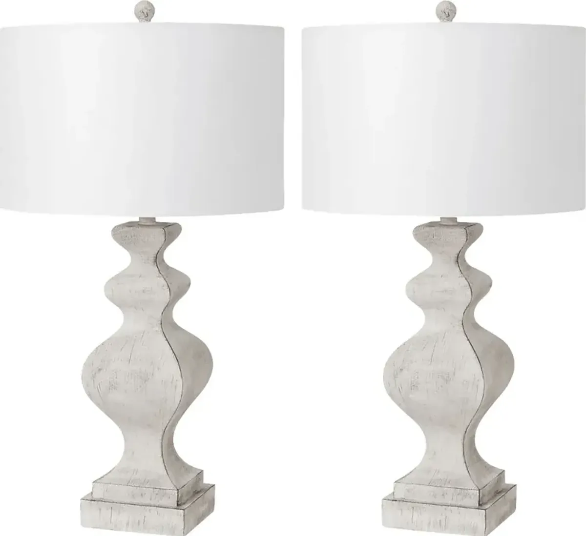 Noakes Bay White Lamp, Set of 2