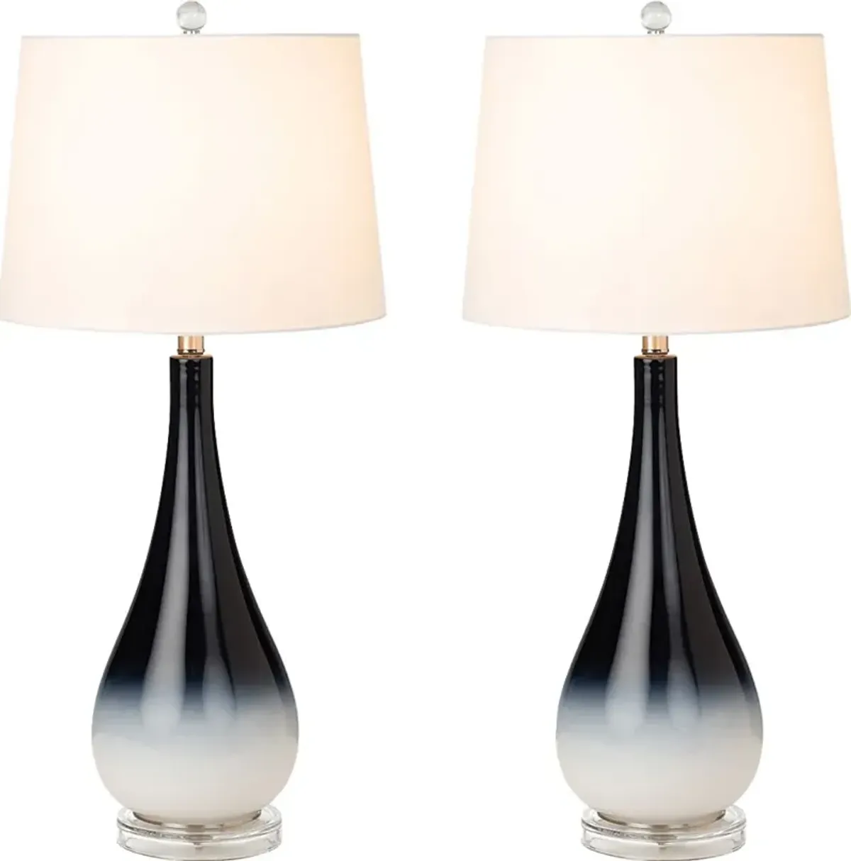 Lynhurst Home Black Table Lamps, Set of 2