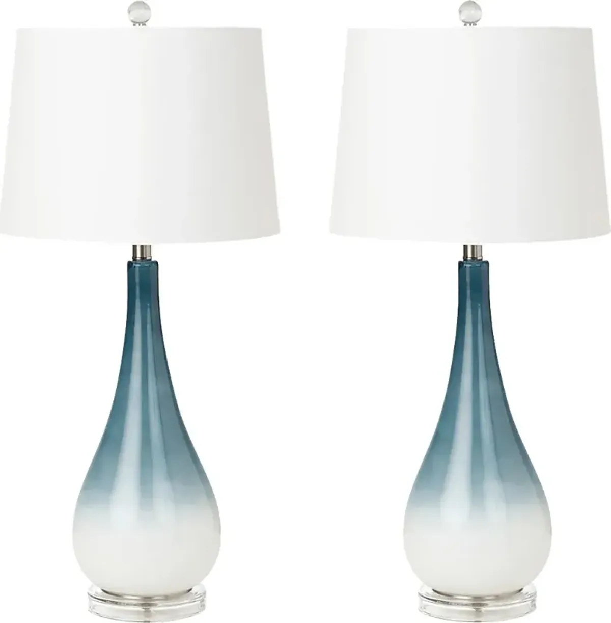 Lynhurst Home Blue Lamp, Set of 2