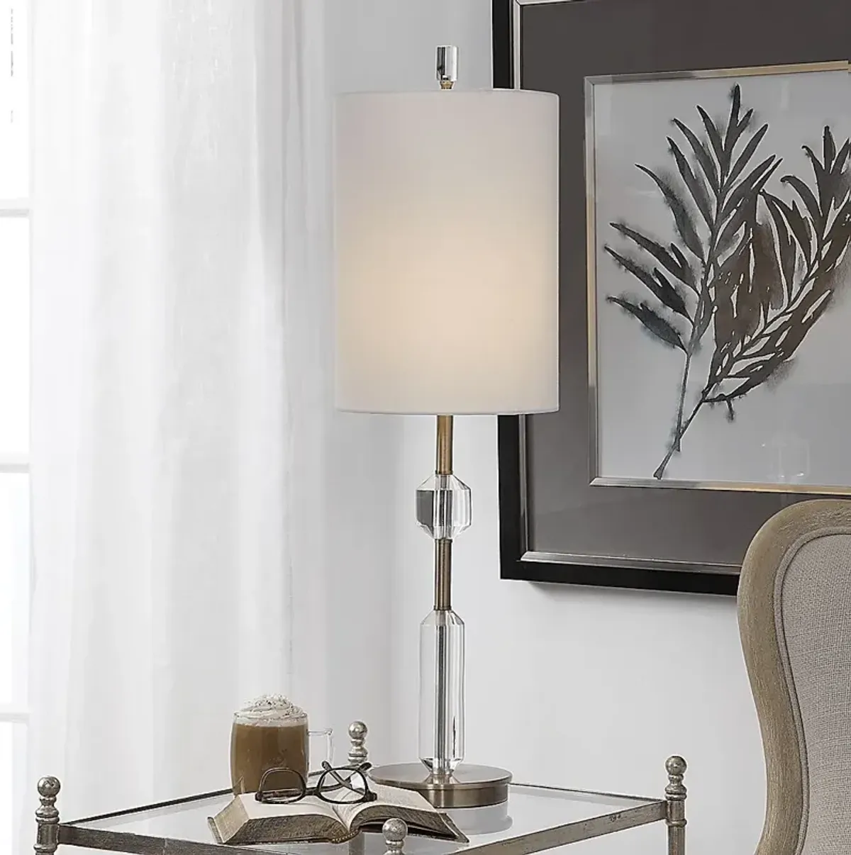 Larch Nest Brass Lamp