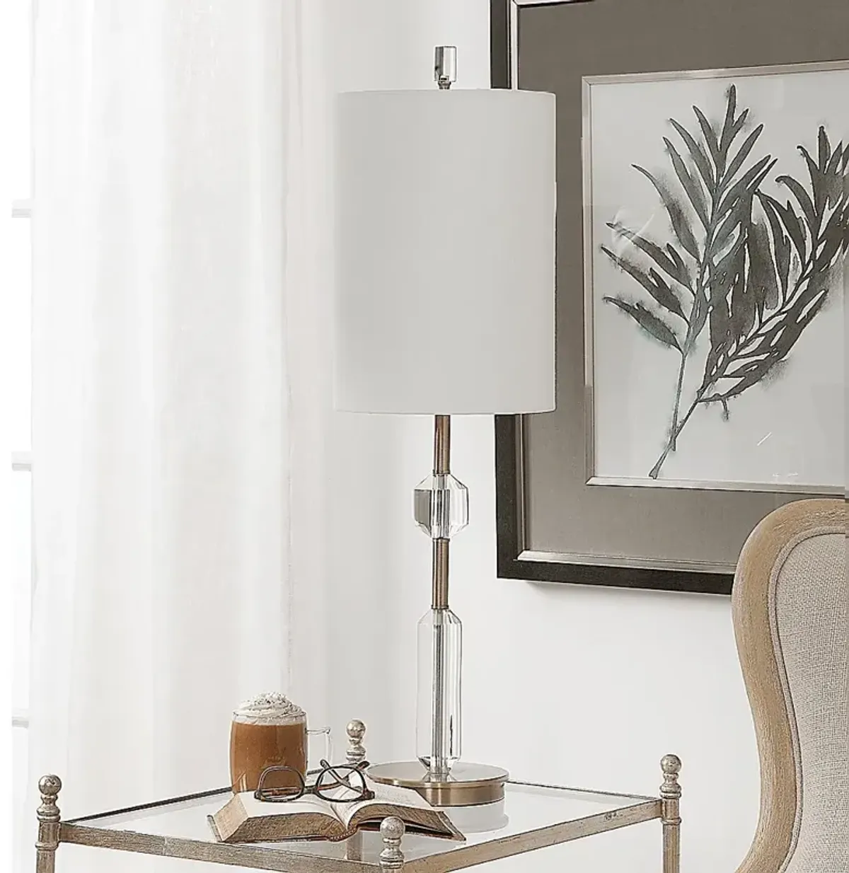 Larch Nest Brass Lamp
