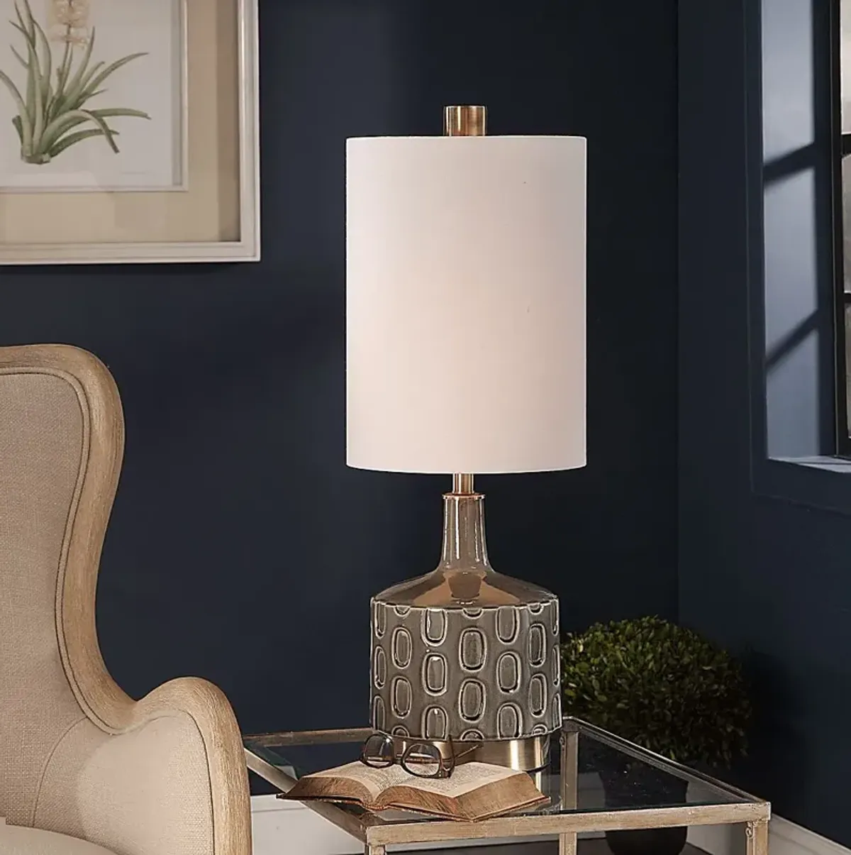 Medwell Alley Gray Lamp