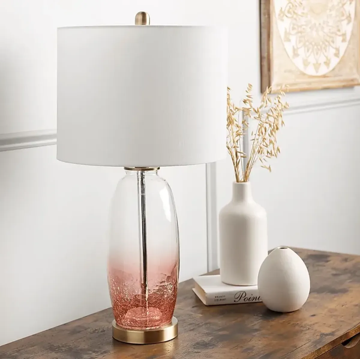 Glasglow Way Pink Lamp