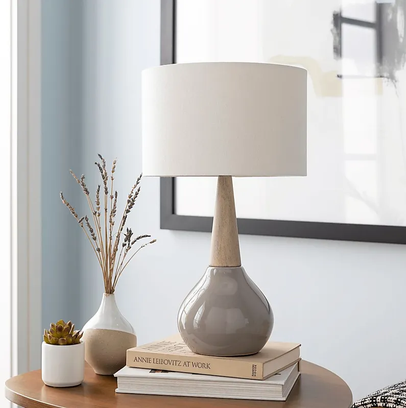 Woodburn Way Gray Lamp