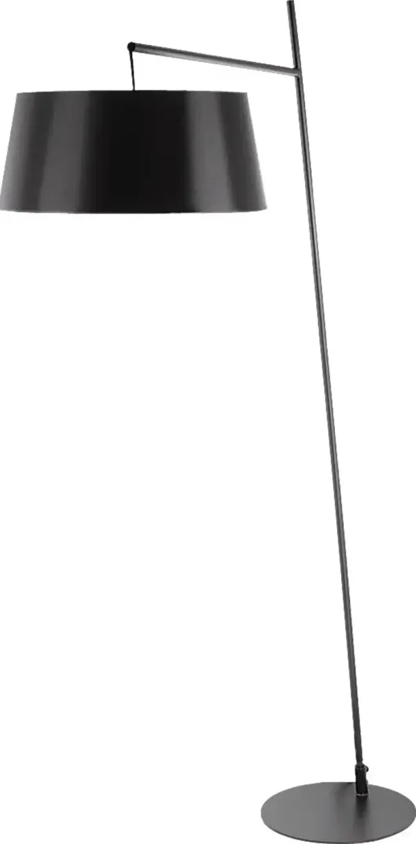 Garrigue Place Black Floor Lamp