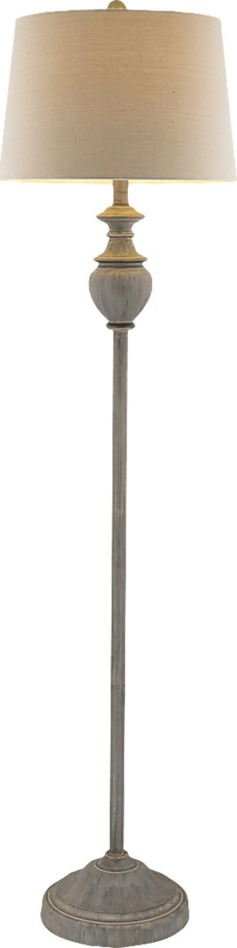 Granite Circle Gray Floor Lamp