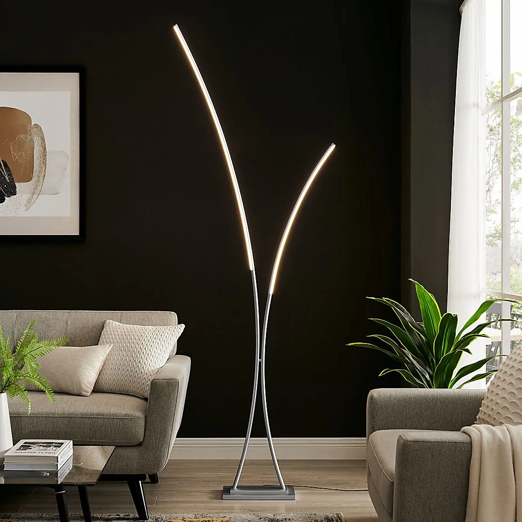 Salzedo Isle Silver Floor Lamp