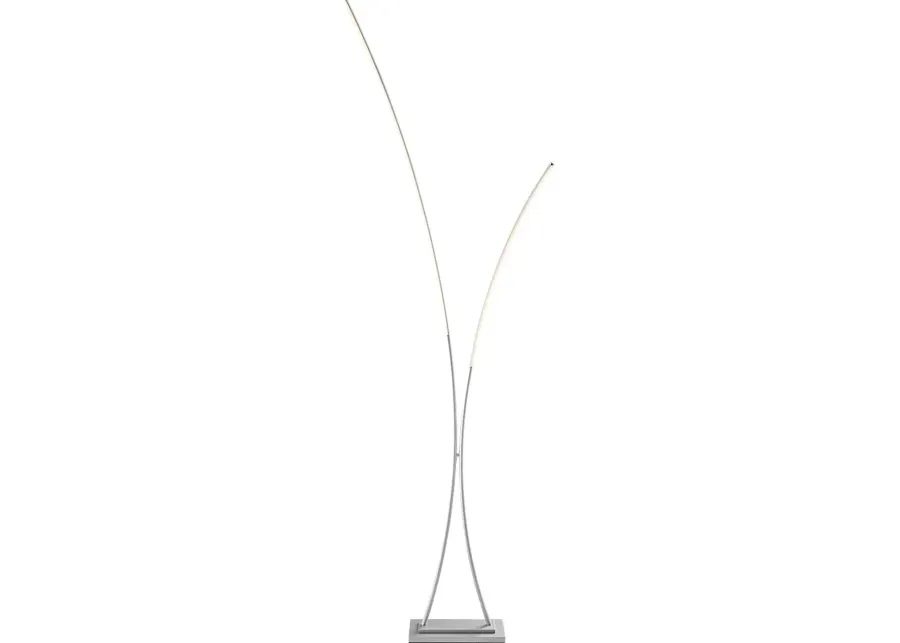 Salzedo Isle Silver Floor Lamp