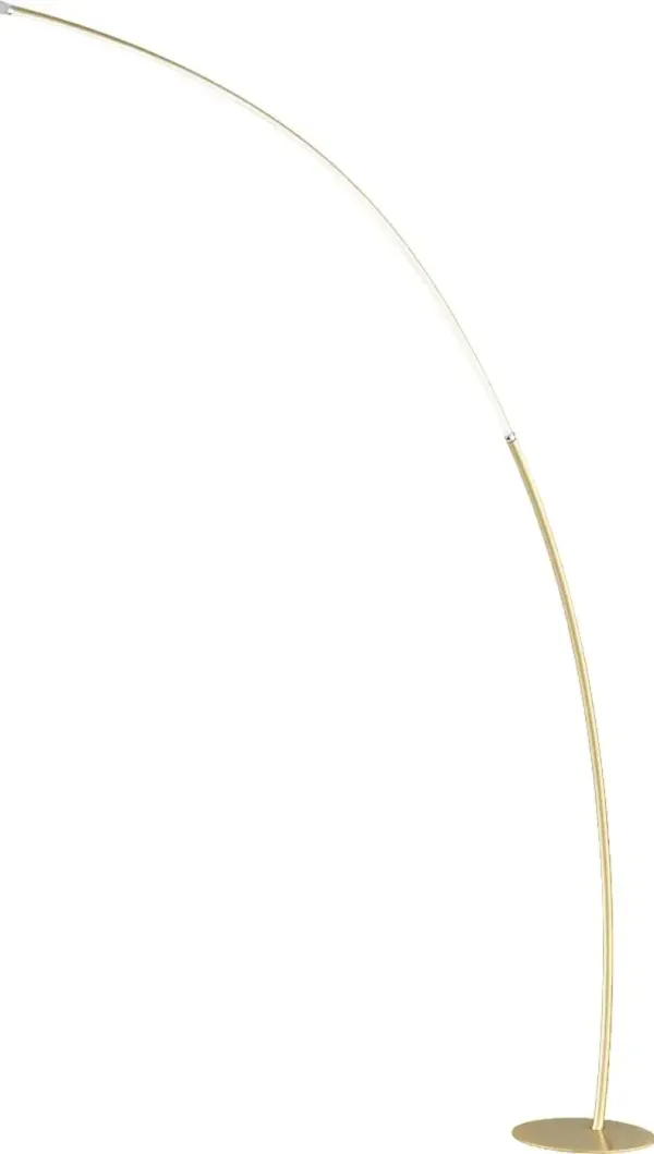 Crescentt Gold Floor Lamp