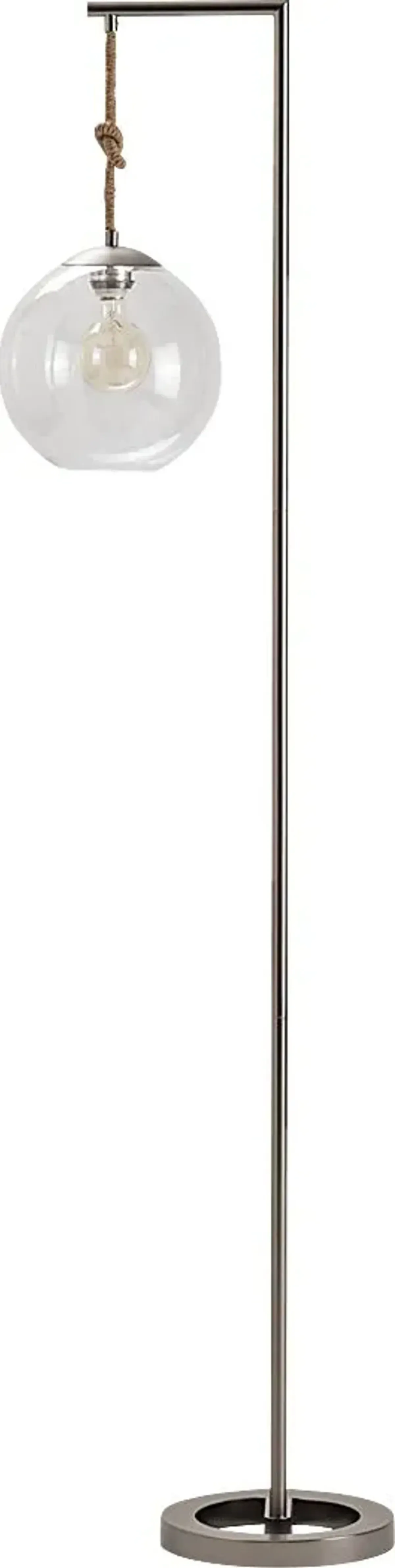 Summit Circle Gray Floor Lamp