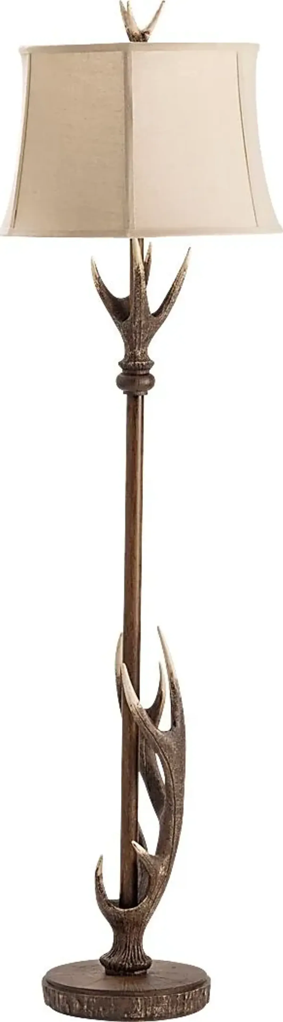 York Court Natural Floor Lamp