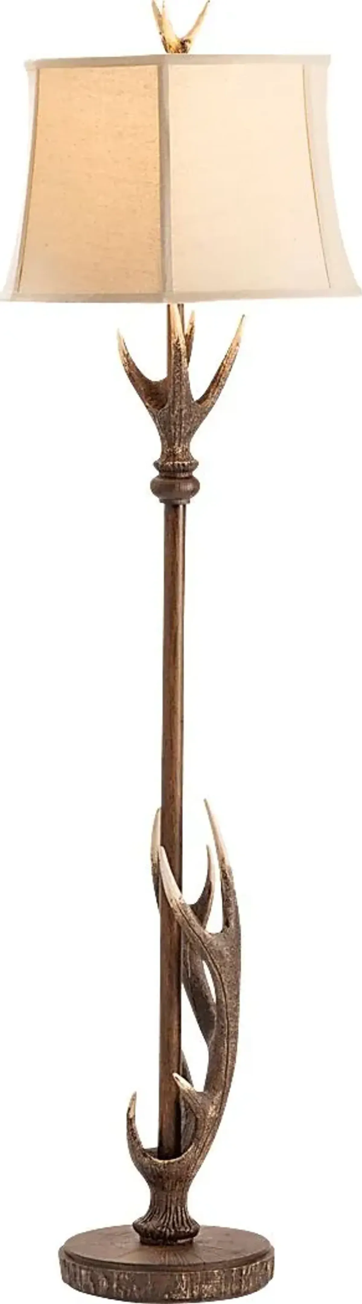 York Court Natural Floor Lamp