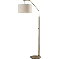 Islamorada Street Brass Floor Lamp