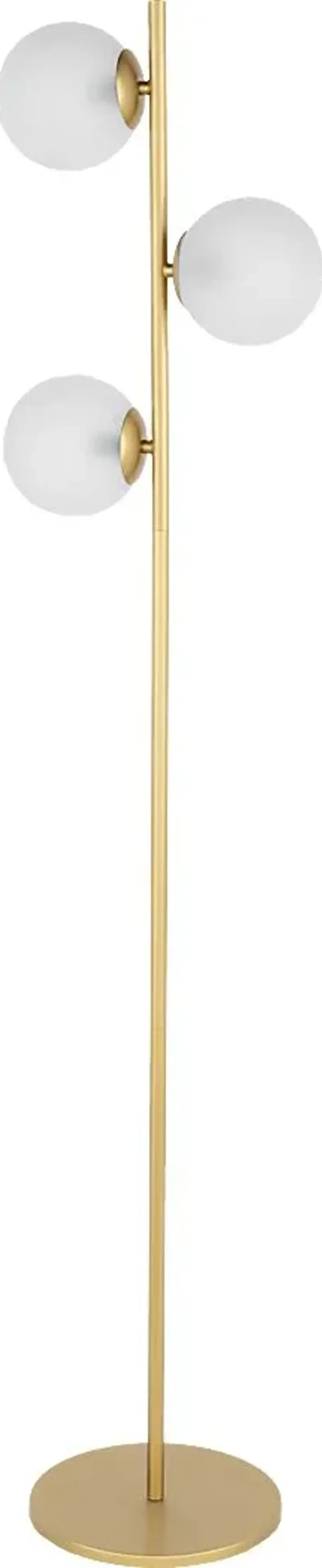 Lake Jacob Cove Gold Floor Lamp