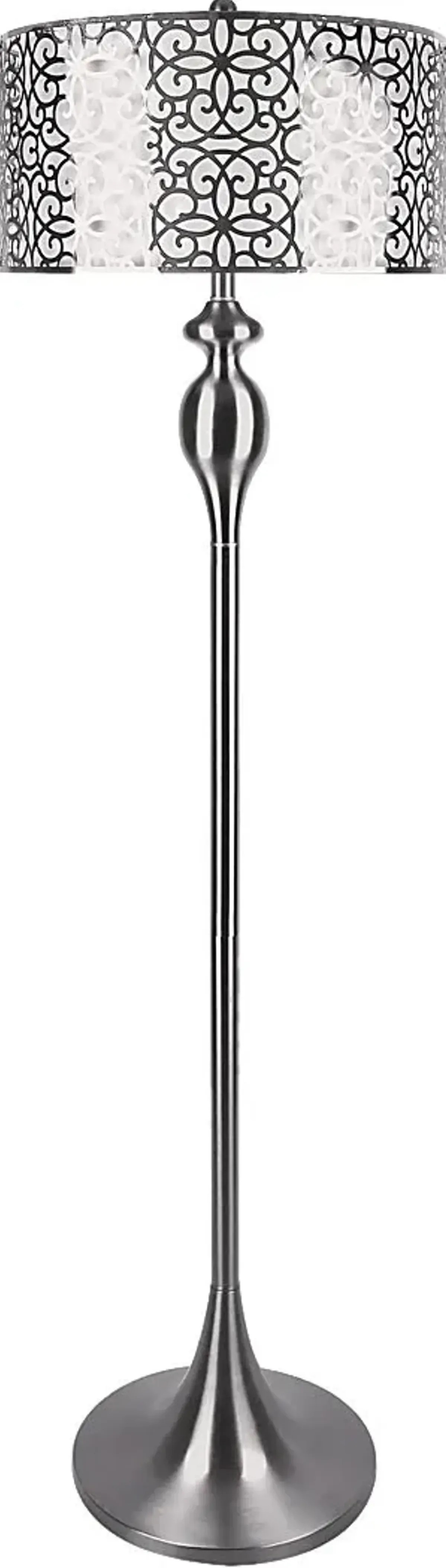 Sandhill Park Silver Floor Lamp