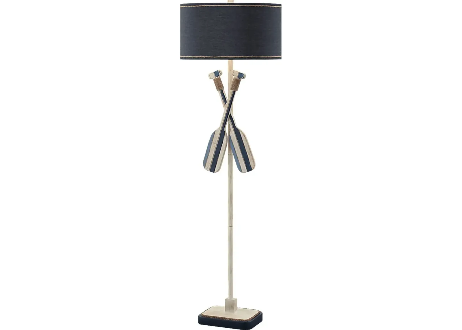 Burkston Blue Floor Lamp