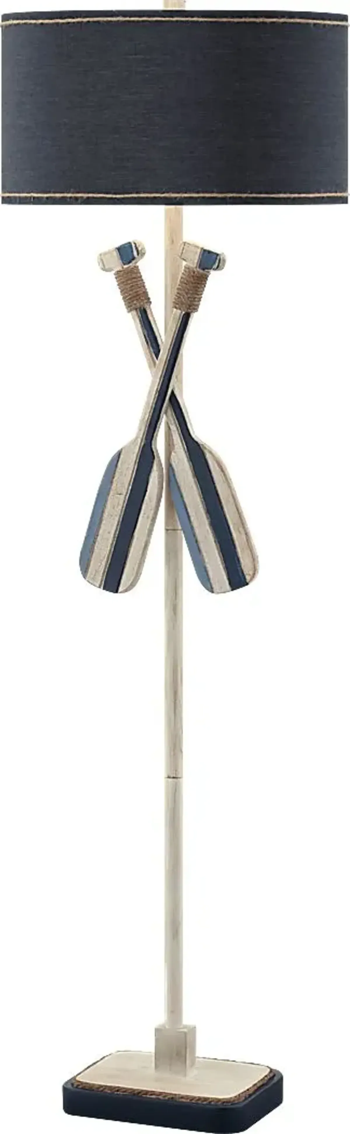 Burkston Blue Floor Lamp