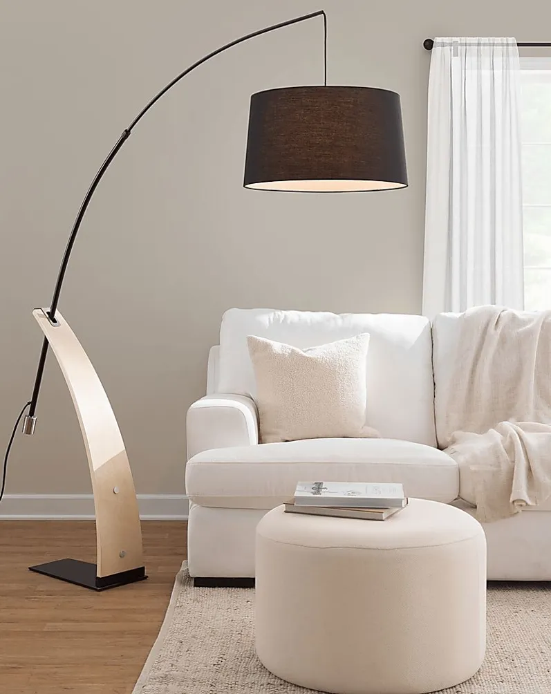 Restgate Black Floor Lamp