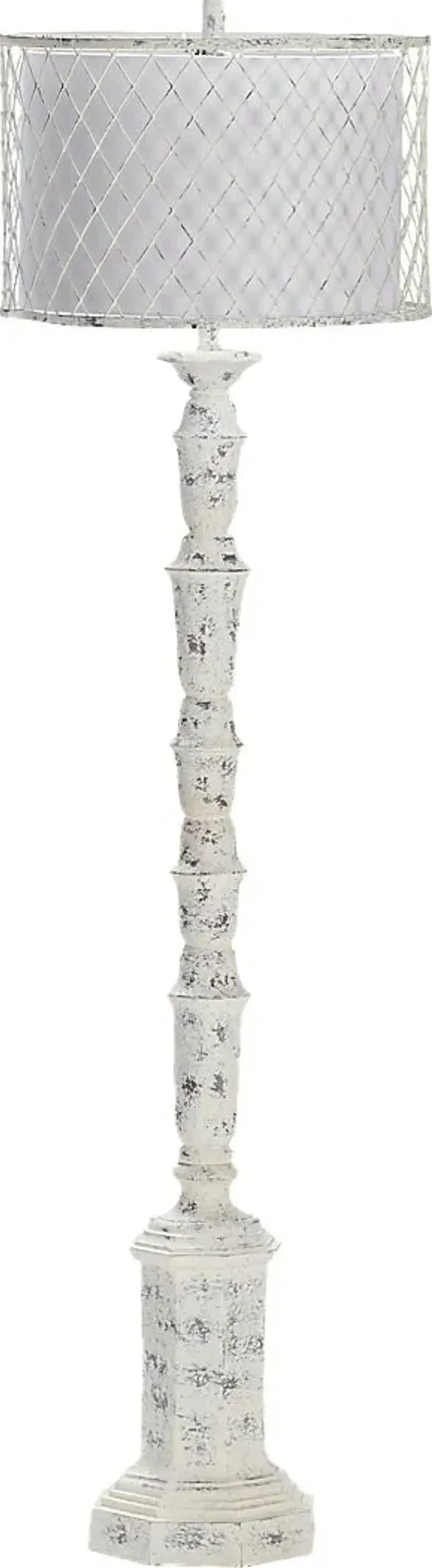 Willow Way White Floor Lamp