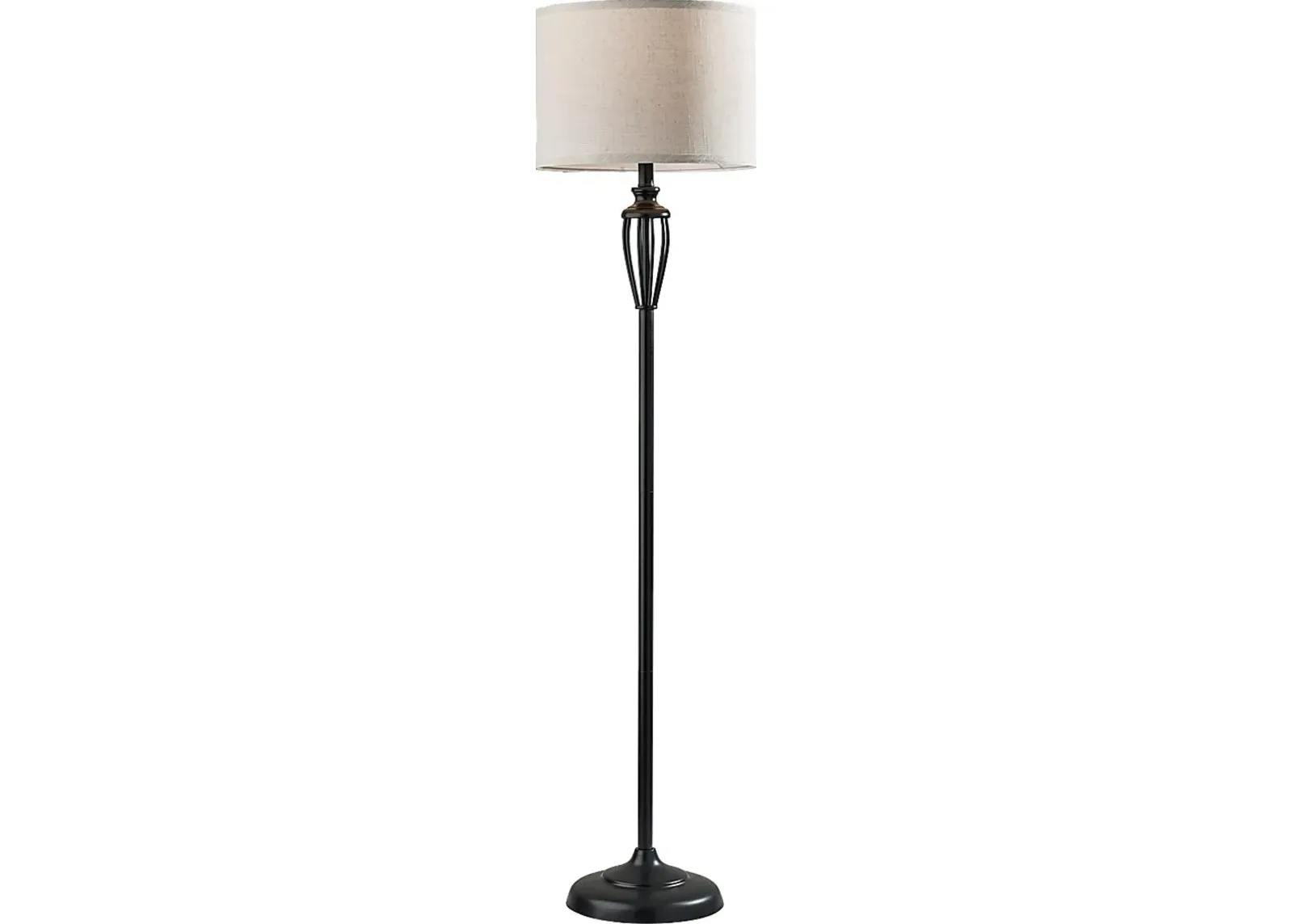 Madaca Court Black Floor Lamp