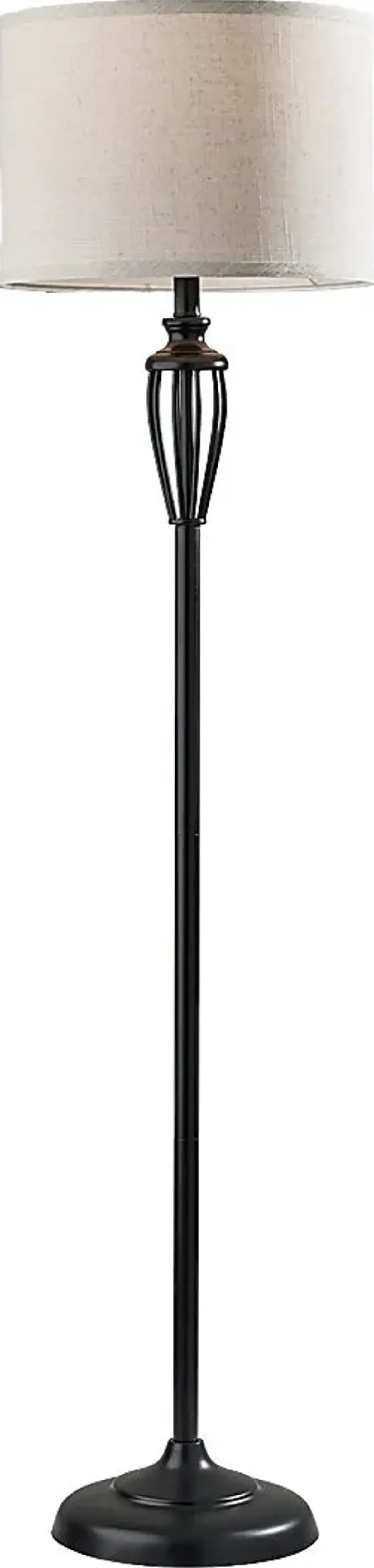 Madaca Court Black Floor Lamp