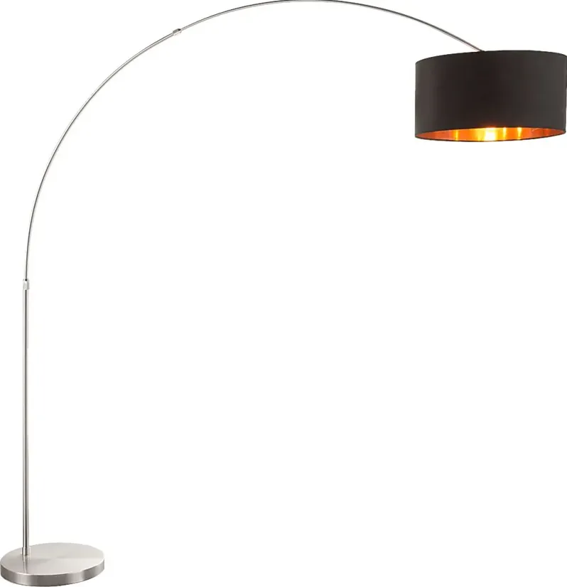 Sanger Court Black Floor Lamp