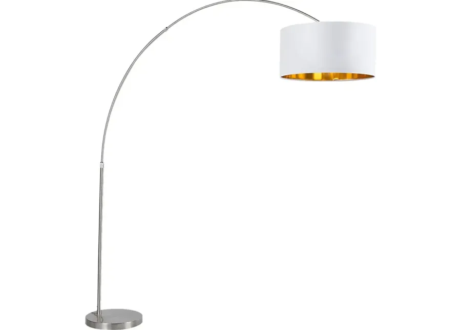 Sanger Court White Floor Lamp