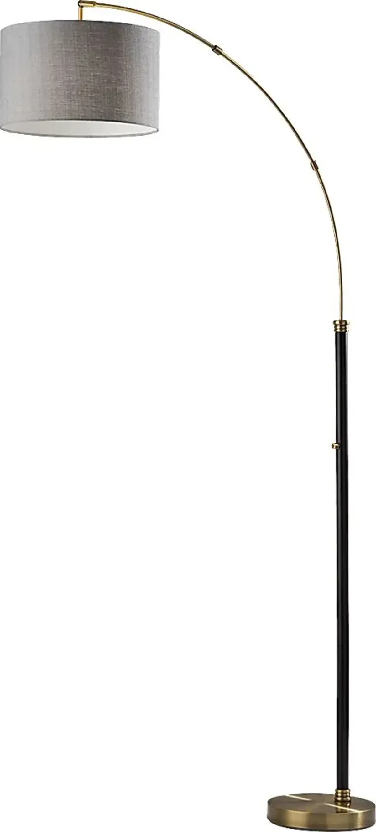 Delgany Street Black Floor Lamp