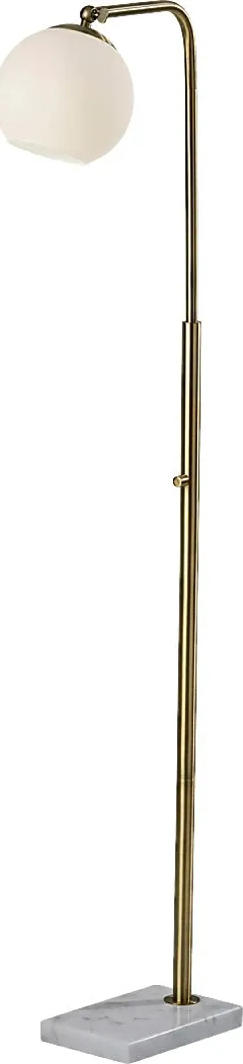 Hale Circle Brass Floor Lamp