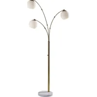 Hale Circle White Floor Lamp