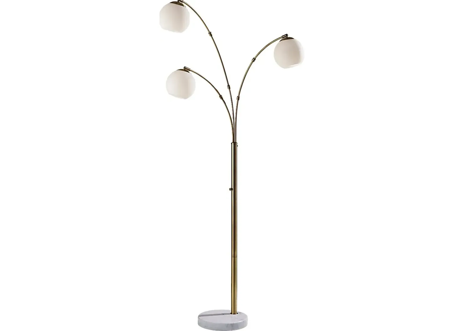 Hale Circle White Floor Lamp