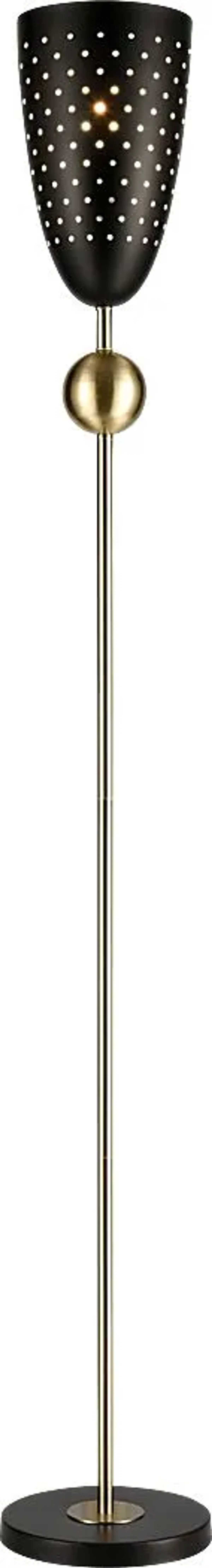 Dawn Summit Black Floor Lamp