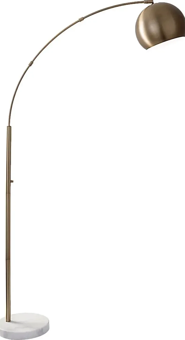 Andes Way Brass Floor Lamp