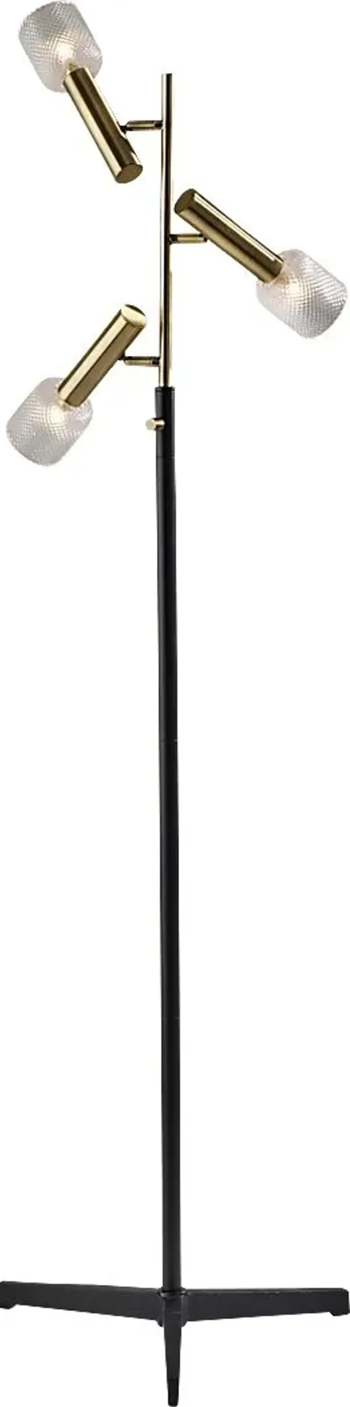 Erickson Circle Brass Floor Lamp