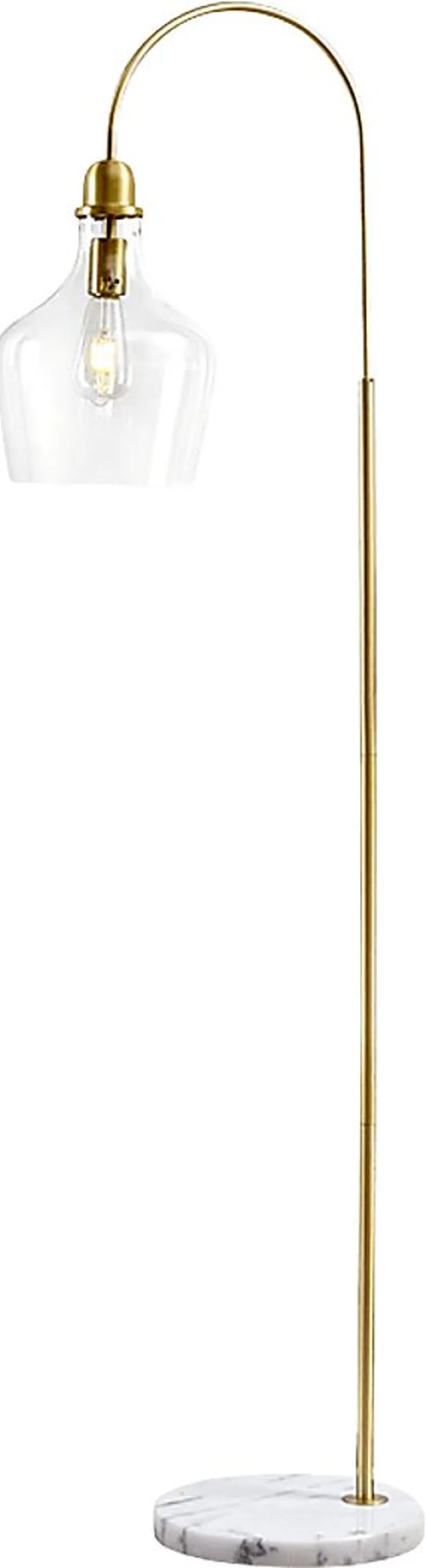 Paseo Way Gold Floor Lamp