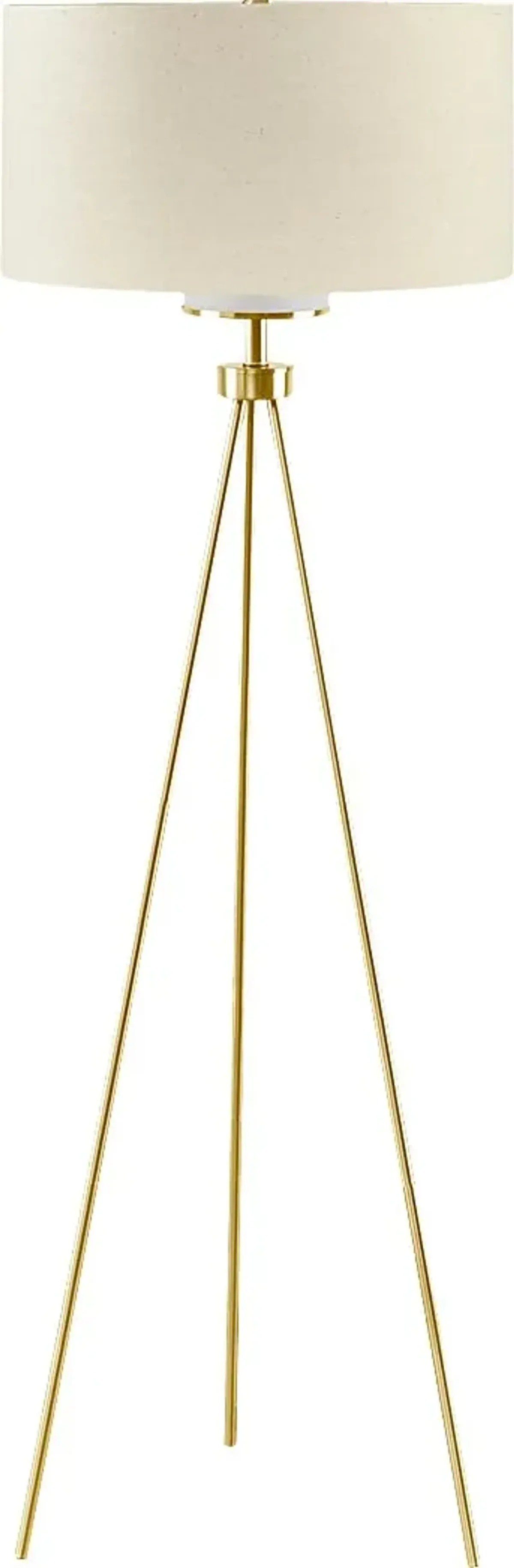 Pastorius Club Gold Floor Lamp