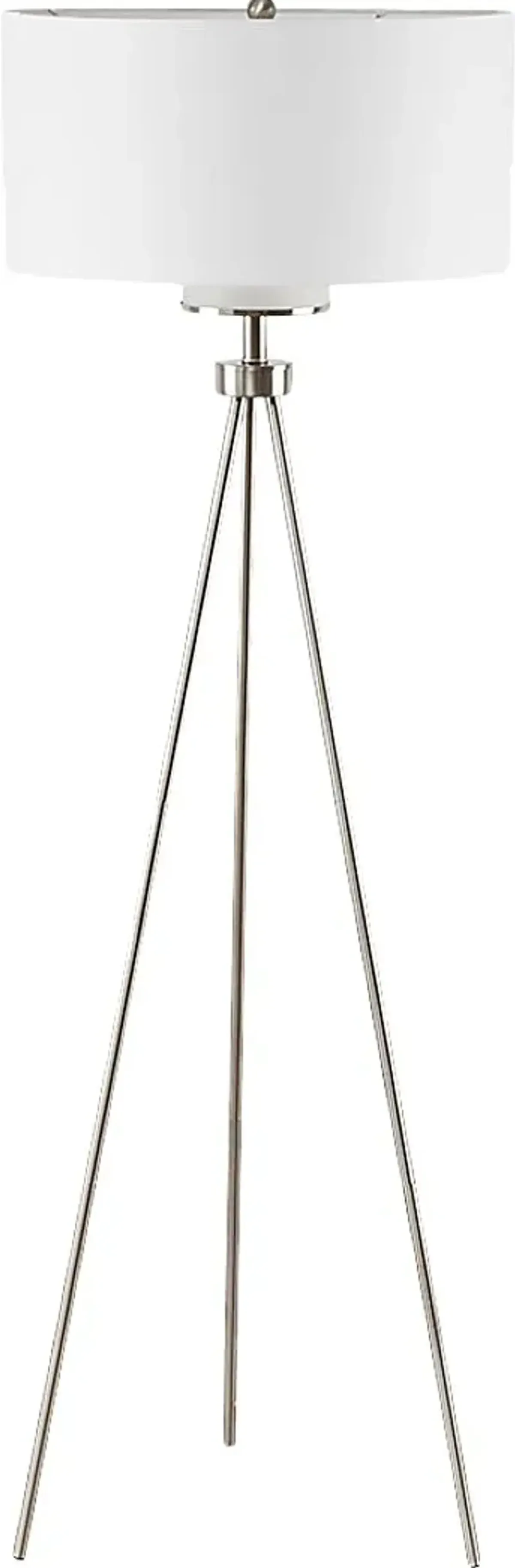 Pastorius Club Silver Floor Lamp