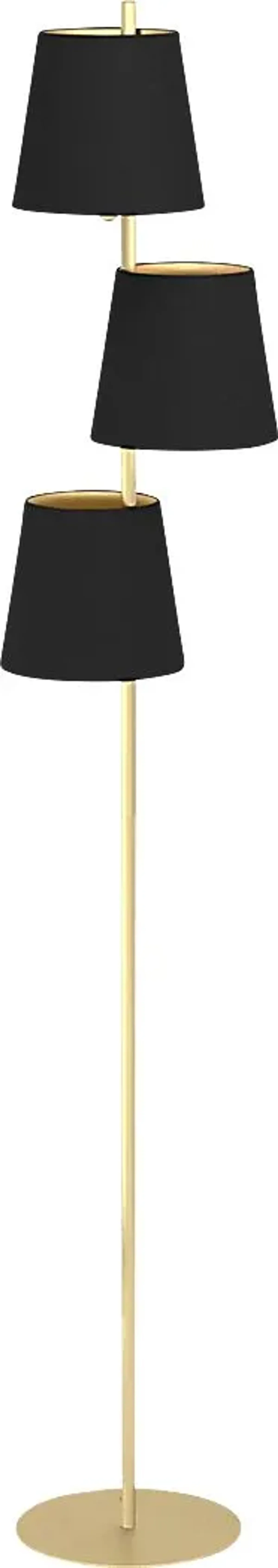 Weber Hollow Brass Floor Lamp