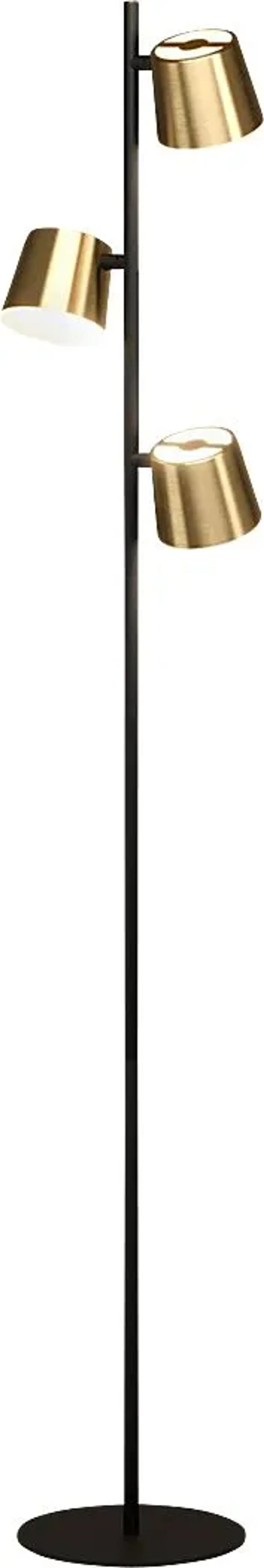 Zeitz Sea Brass Floor Lamp