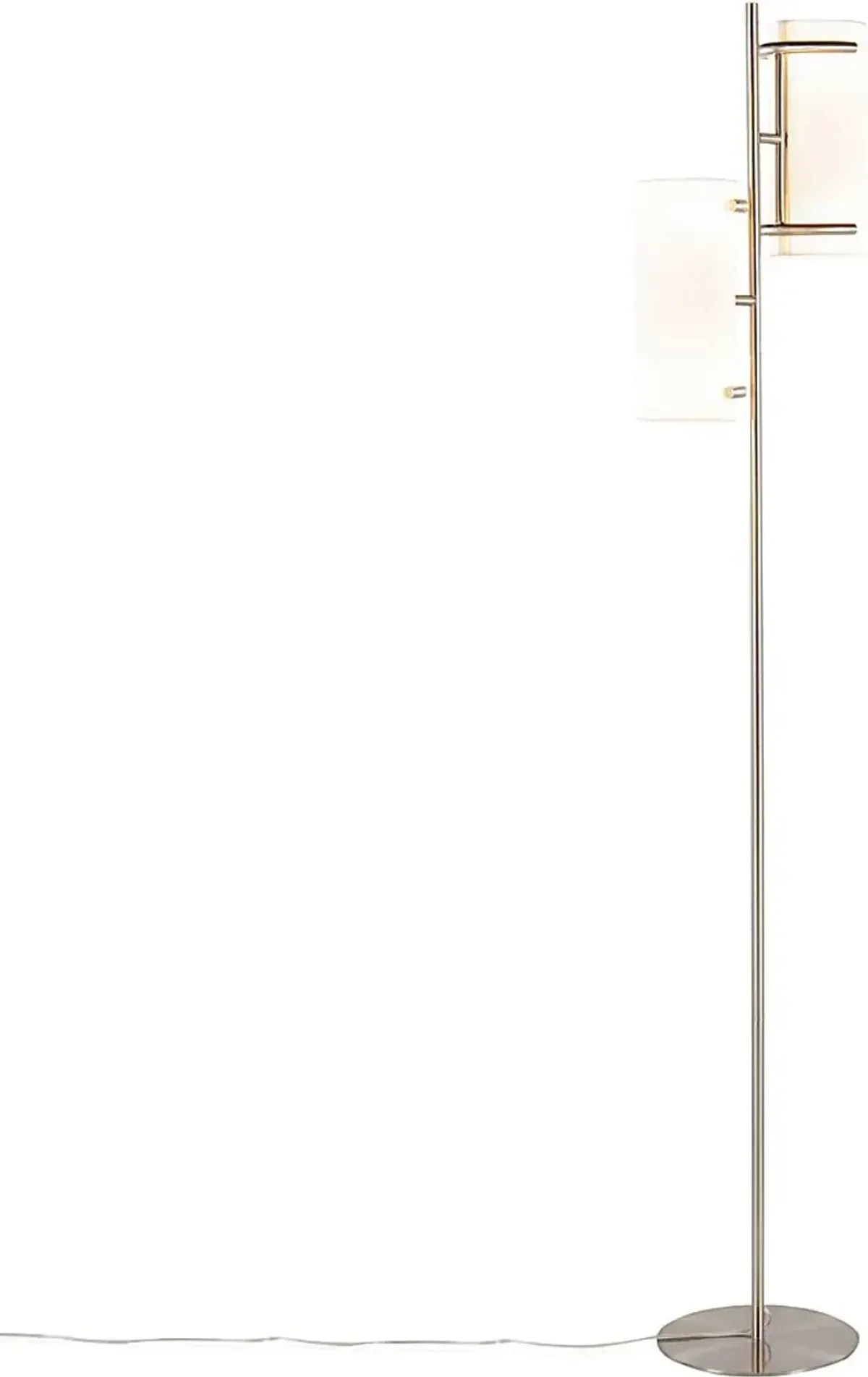 Hoxie Alley Nickel Floor Lamp