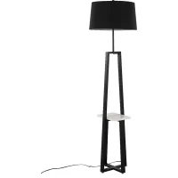 Misa Bend Black Floor Lamp