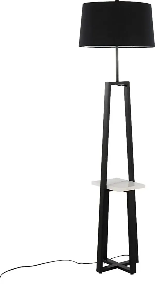 Misa Bend Black Floor Lamp