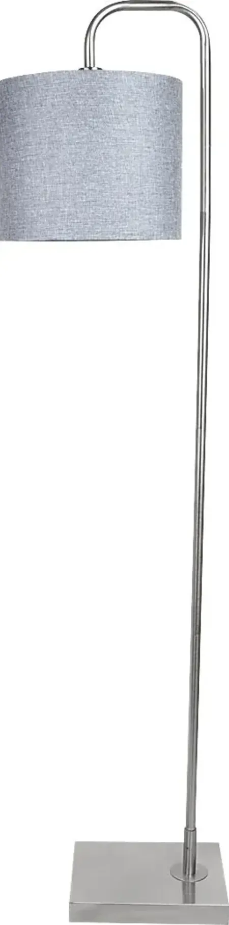 Goulds Point Silver Floor Lamp